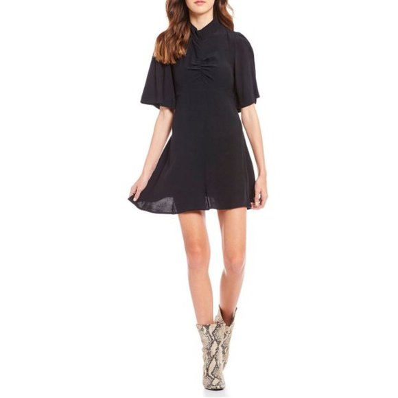 Free People Dresses & Skirts - Free People Be My Baby Ruched Sleeve A-Line Dress